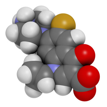 Ciprofloxacin antibiotic drug (fluoroquinolone class)