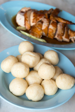 Chicken rice ball
