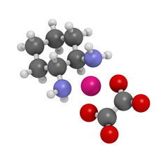 Oxaliplatin cancer chemotherapy drug, chemical structure.
