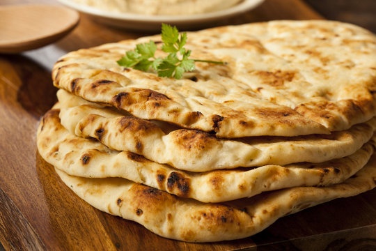 Homemade Indian Naan Flatbread