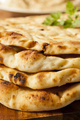 Homemade Indian Naan Flatbread
