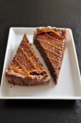 Schokoladen Karamell Tarte