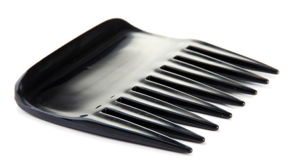 Black comb isolated on white