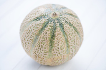 Still life food: cantaloupe melon, studio shot