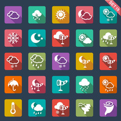 weather icons - flat design