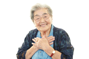 笑顔の高齢者