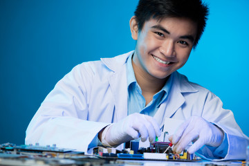 Young engineer