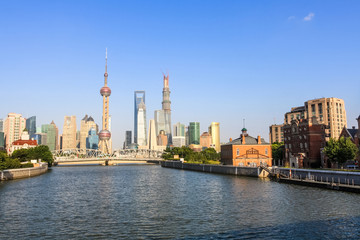 Fototapeta na wymiar cityscape of shanghai