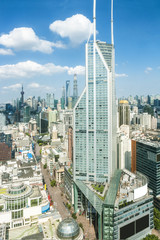 Fototapeta na wymiar cityscape of shanghai