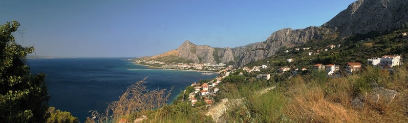 town Omis at Adriatic sea in Croatia