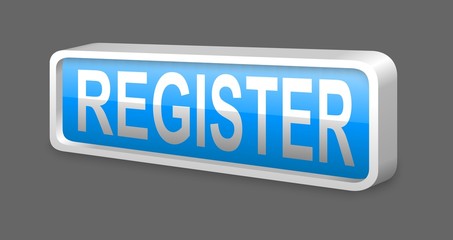 blue register glossy metal button