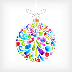 Colorful Christmas ball