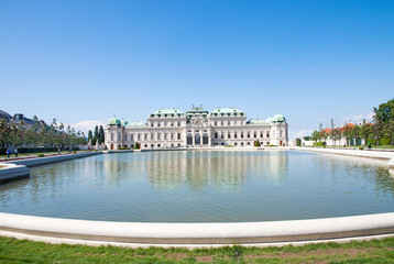 Fototapeta na wymiar Belvedere Palace, Wien, Austria