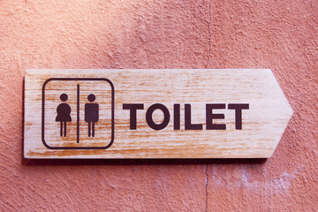 Toilet sign