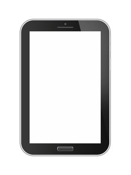 Phone tablet isolated on white background