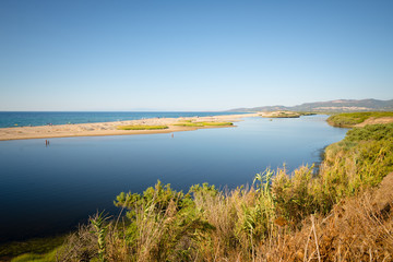 vintage sea landscape