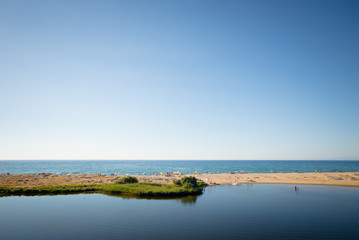 vintage sea landscape