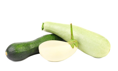 Vegetable marrows and white eggplant