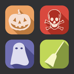 Halloween long shadow icon