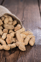 Peanuts in a small Sack