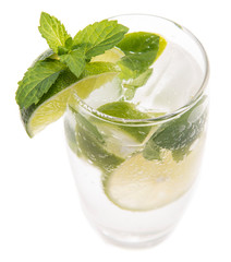 Sparkling Water isolated on white