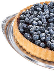Isolated Blueberry Tart