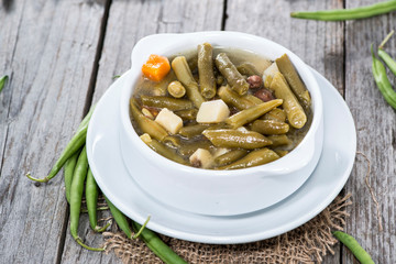 Portion of Green Bean Stew