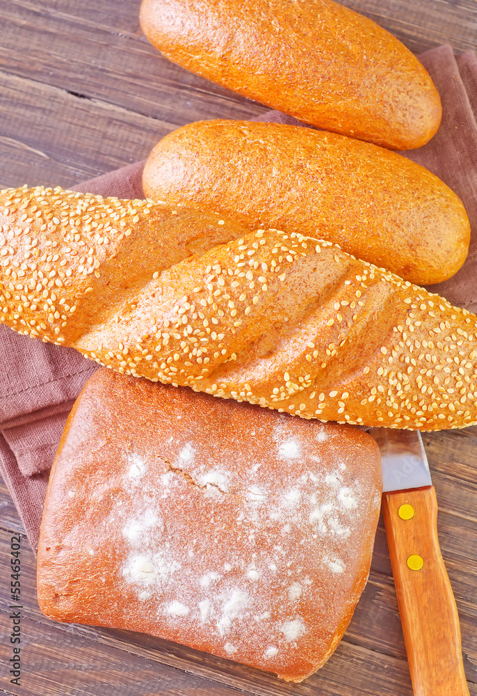 Wall mural bread