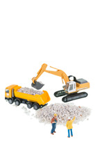 Fototapeta premium Construction site work in progress