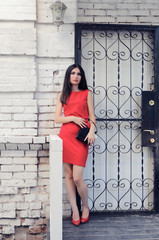 Girl on a porch