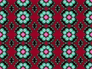 Wallpaper with the elements of fractals in dark red color