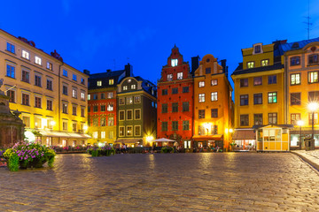 Stortorget in the Old Town of Stockholm, Sweden