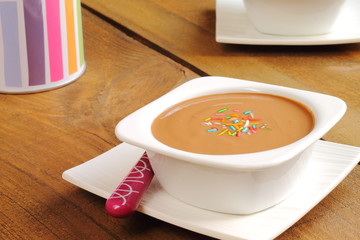 Natilla de chocolate