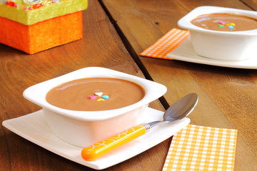 Natillas de chocolate