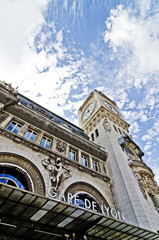 Train station gare de lyon in france