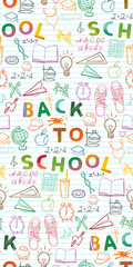 back to school pattern