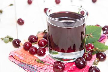 Fresh made Cherry Juice