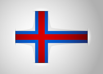 Obraz premium Faroe Islands flag