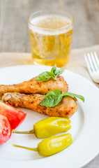 Grilled chicken legs