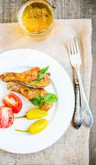 Grilled chicken legs