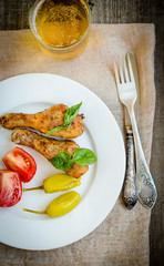 Grilled chicken legs
