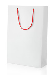 Shopping bag isolated on white with clipping path