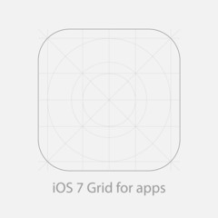 iOS 7 Grid System for Apps - icons