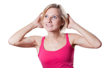 Fototapeta premium Frau entspannt sich