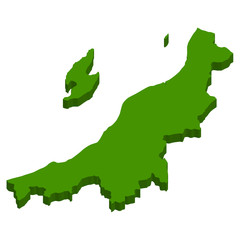 新潟　地図　3D