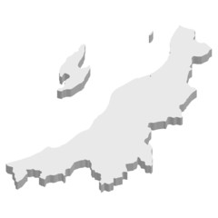 新潟　地図　3D