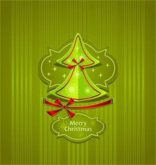 Christmas Tree Creative Post Card