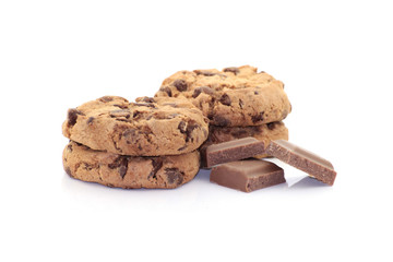 4 cookies und schokolade