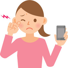 女性　モバイル