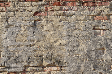 Old weathered brick wall texture